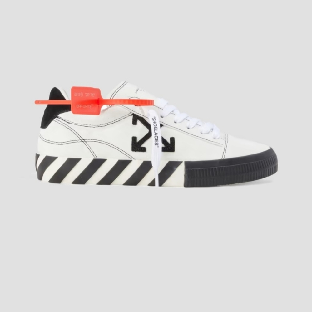 💖SALE💖OFF-WHITE Low Vulcanized Suede Sneakers